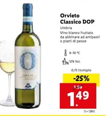 Lidl Orvieto Classico DOP offerta
