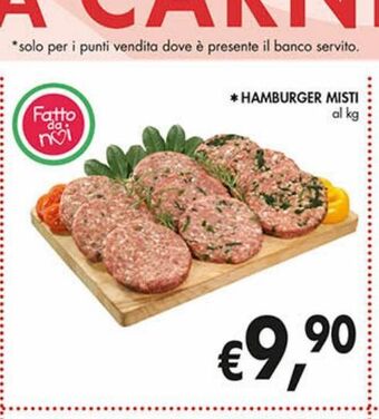 Supermercato Coal Hamburger misti offerta