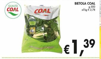 Supermercato Coal Bietola coal offerta