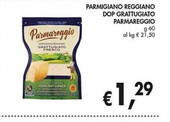 Supermercato Coal Parmigiano reggiano dop grattugiato parmareggio offerta