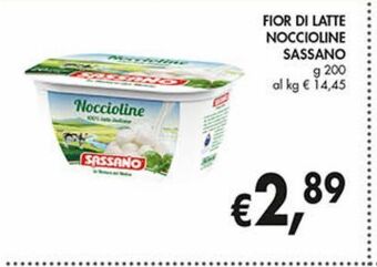 Supermercato Coal Fior di latte noccioline sassano offerta