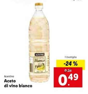 Lidl Acentino Aceto di vino bianco offerta