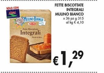 Supermercato Coal Fette biscottate integrali mulino bianco offerta