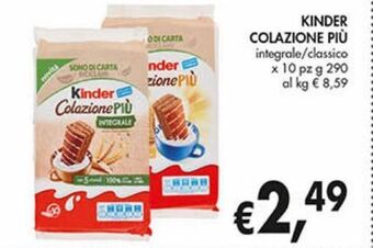 Coal City Kinder colazione piu offerta