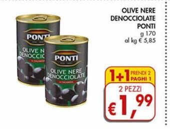 Supermercato Coal Olive nere denocciolate ponti offerta