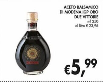 Supermercato Coal Aceto balsamico di modena igp oro due vittorie offerta