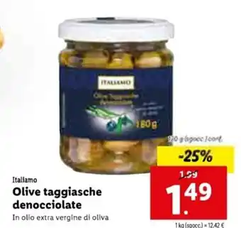 Lidl Italiano Olive taggiasche denocciolate offerta