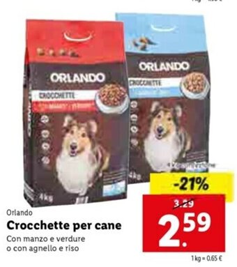 Lidl Orlando Crocchette per cane offerta