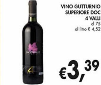 Supermercato Coal Vino gutturnio superiore doc 4 valli offerta