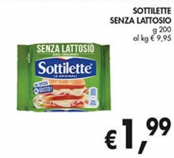 Supermercato Coal Sottilette senza lattosio offerta