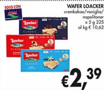 Supermercato Coal Wafer loacker offerta