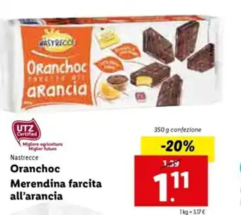 Lidl Oranchoc Merendina farcita all'arancia 350g offerta