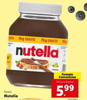 Lidl Nutella offerta