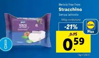 Lidl Stracchino Senza lattosio 100g offerta