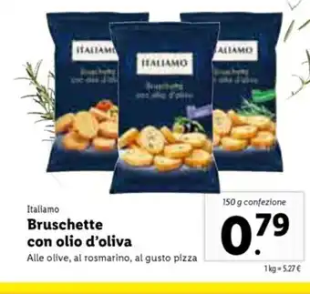 Lidl Bruschette con olio d'oliva 150g offerta