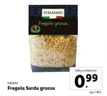 Lidl Fregola Sarda grossa 500g offerta