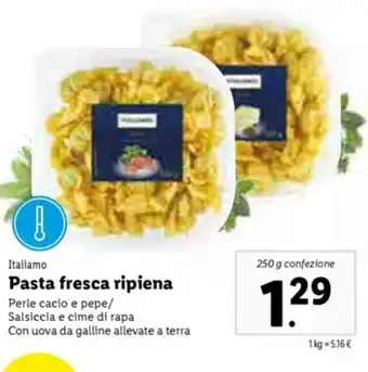 Lidl Pasta fresca ripiena 250g offerta