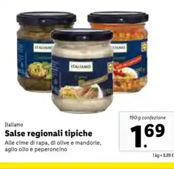 Lidl Salse regionali tipiche 190g offerta