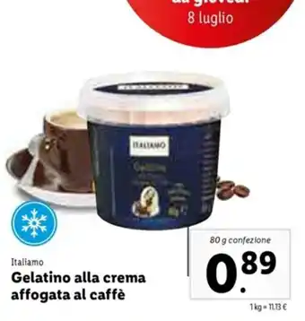 Lidl Gelatino alla crema affogata al caffè 80 g offerta