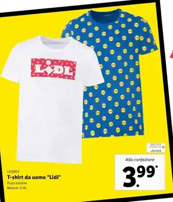 Lidl T-shirt da uomo "Lidl" S-XL offerta