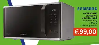 Samsung Microonde MS23K3513AK