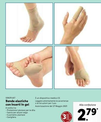 Lidl Bende elastiche con inserti in gel offerta
