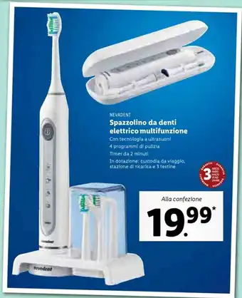 Lidl Spazzolino da denti elettrico multifunzione offerta