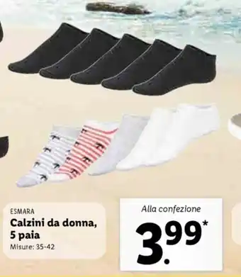 Lidl Calzini da donna 5 paia 35-42 offerta
