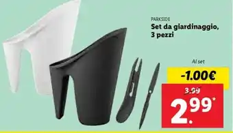 Lidl Set da giardinaggio 3 pezzi offerta