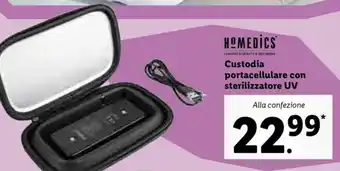 Lidl Custodia portacellulare con sterilizzatore UV offerta