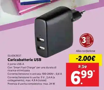 Caricabatterie USB