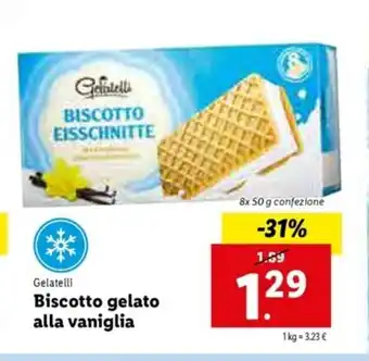 Lidl Biscotto gelato alla vaniglia offerta