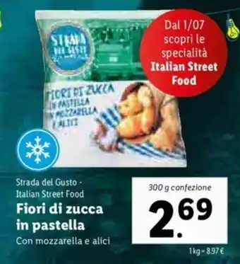 Lidl Fiori di succa in pastella 300g offerta