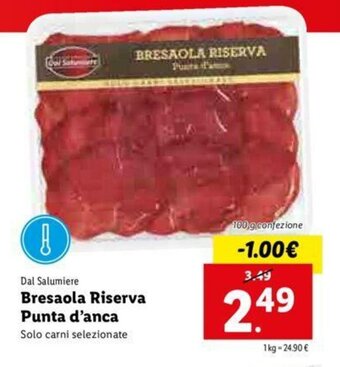 Lidl Bresaola Riserva Punta d'anca offerta