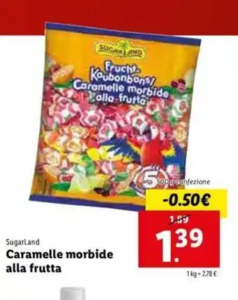 Lidl Caramelle morbide alla frutta 500g offerta