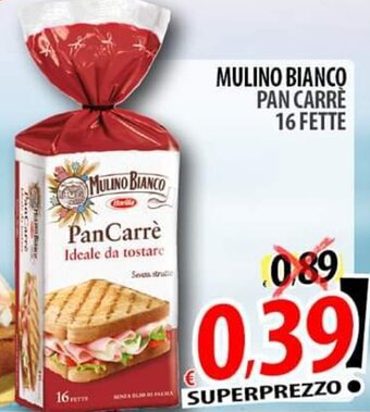 Il Genio Supermercato Mulino Bianco Pan Carrè 16 Fette offerta