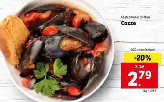 Lidl Cozze 400g offerta