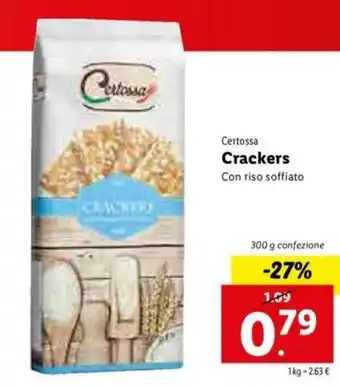 Lidl Crackers 300g offerta