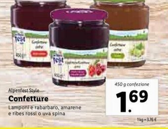Lidl Confetture 450g offerta