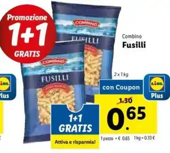 Lidl Fusilli 2x1kg offerta