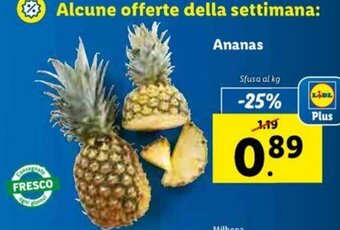 Lidl Ananas offerta