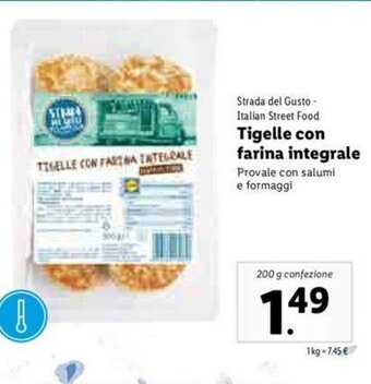 Lidl Tigelle con farina integrale 200g offerta