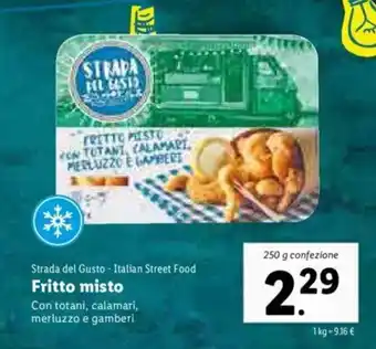 Lidl Fritto misto 250g offerta