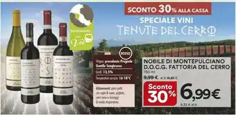 Coop Fattoria Del Cerro Nobile Di Montepulciano Docg offerta