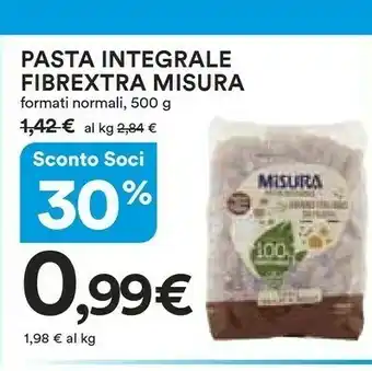 Coop Misura Pasta Integrale Fibrextra 500 G(ml) offerta