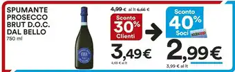 Coop Dal Bello Spumante Prosecco Brut Doc offerta