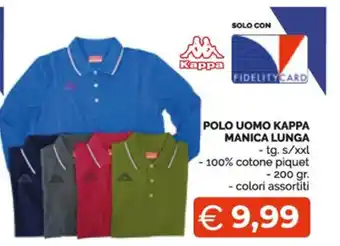 Mercatò Extra Polo Uomo Kappa Manica Lunga offerta