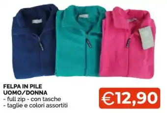 Mercatò Extra Felpa in Pile Uomo/Donna offerta