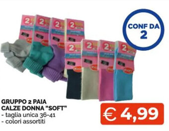 Mercatò Extra Gruppo 2 Paia Calze Donna "Soft offerta