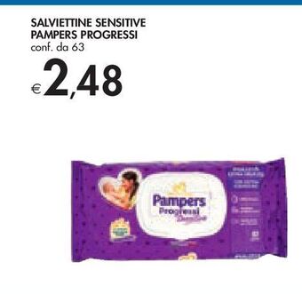 Bennet Salviettine sensitive pampers progressi offerta